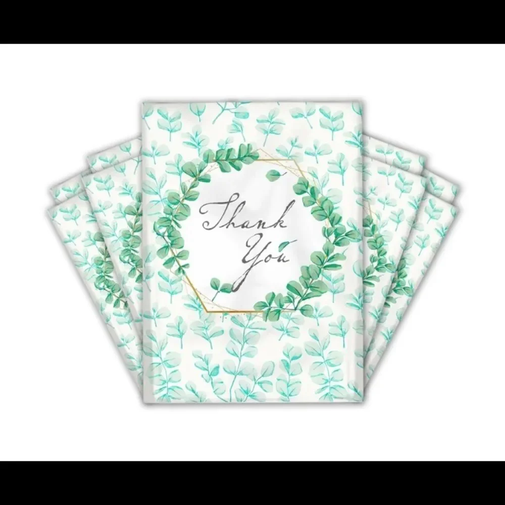 Poly mailers Tissue paper Insert cards stickers